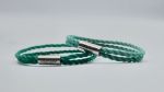 2 x Pacific pearl armbanden, groen