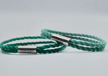 2 x Pacific pearl armbanden, groen