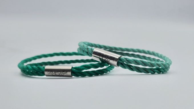 2 x Pacific pearl armbanden, groen