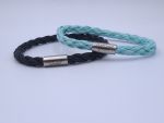 2 x Pacific pearl armbanden, Mint en Zwart