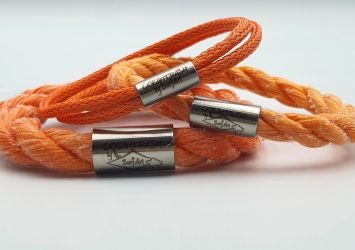 3 x Pacific pearl armbanden, Oranje