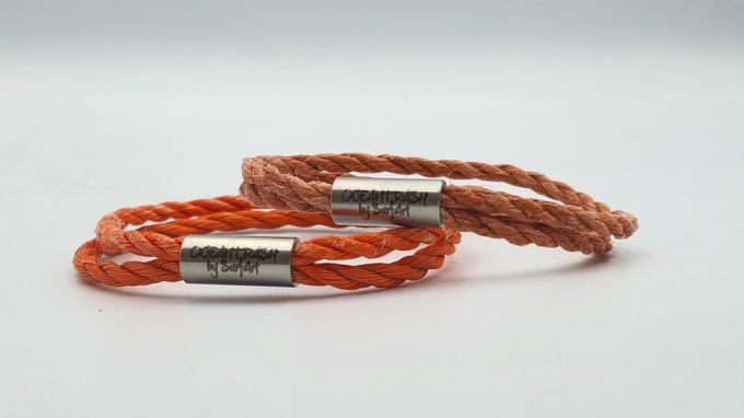 2 x Pacific pearl armbanden, Oranje