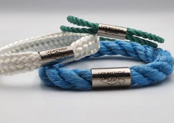 3 x Pacific pearl armbanden, groen blauw wit