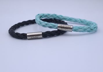 2 x Pacific pearl armbanden, Mint en Zwart