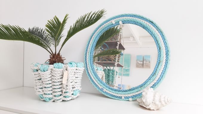OceanTrash Mirror Turquoise