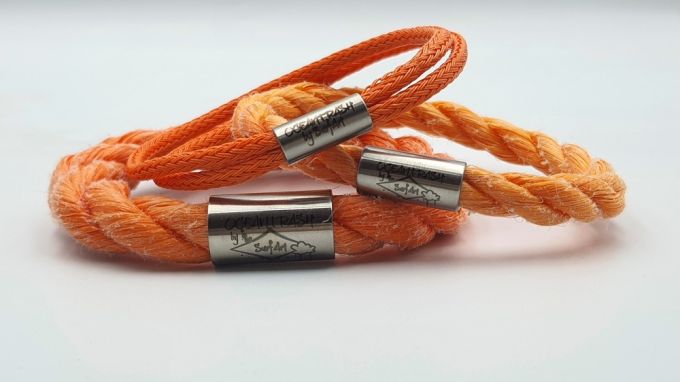 3 x Pacific pearl armbanden, Oranje
