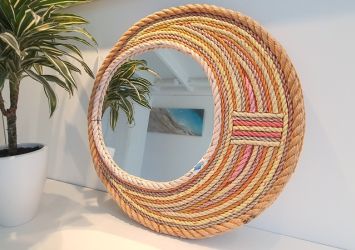 OceanTrash mirror orange-pink