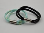 2 x Pacific pearl bracelets, Small, Mint-yellow, Black