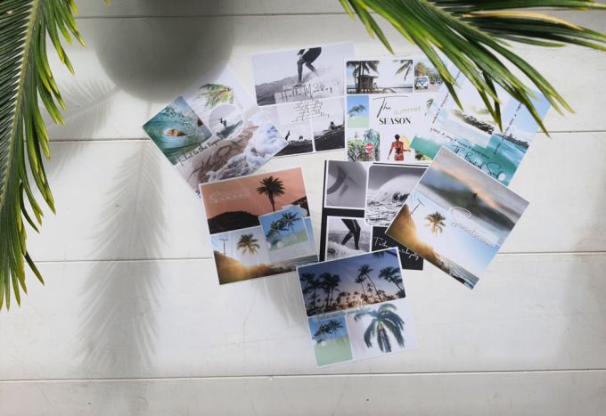 set of 8 surfcards