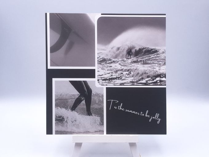 Greetingcard bnw surf
